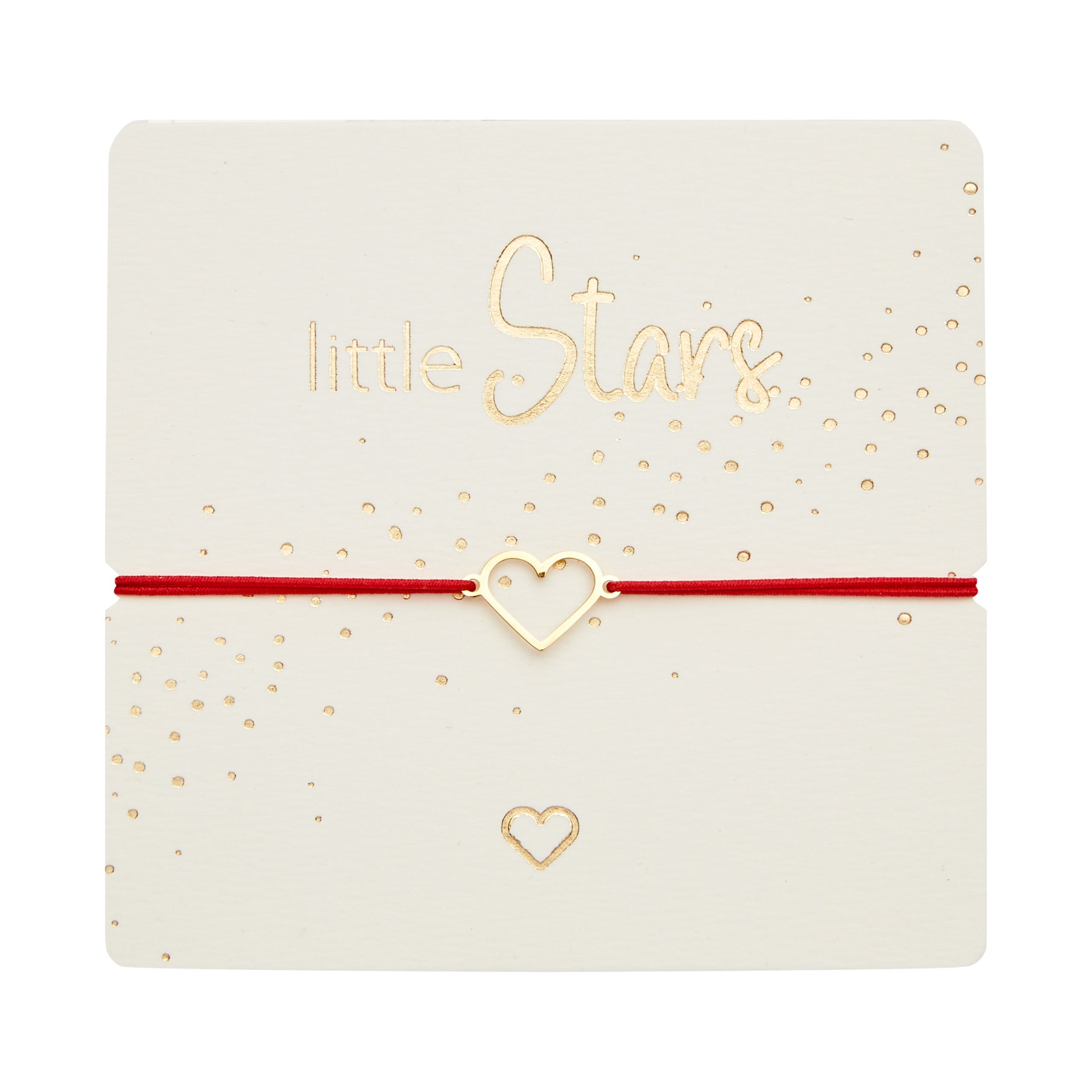 Armband - "Little Stars" - vergoldet - Herz