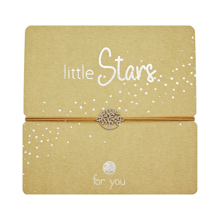 Armband - "Little Stars" - Edelstahl - Baum des Lebens