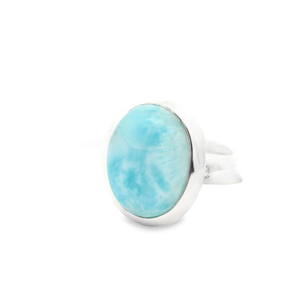 Larimar Ring, Silber, Gr. 57