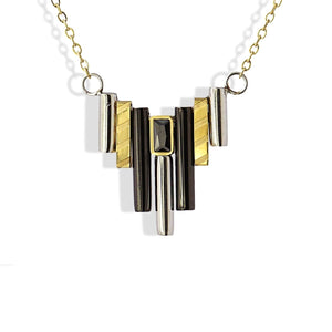 COLLANA CON PENDENTE MINI 3 PLACCATE 