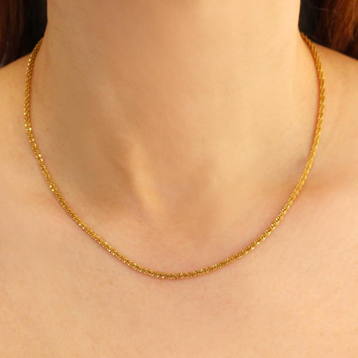 LITLE TWISTED CHAIN NECKLACE