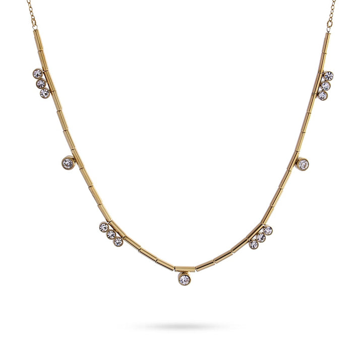 NECKLACE INSET WITH CZ STONES MODEL 2