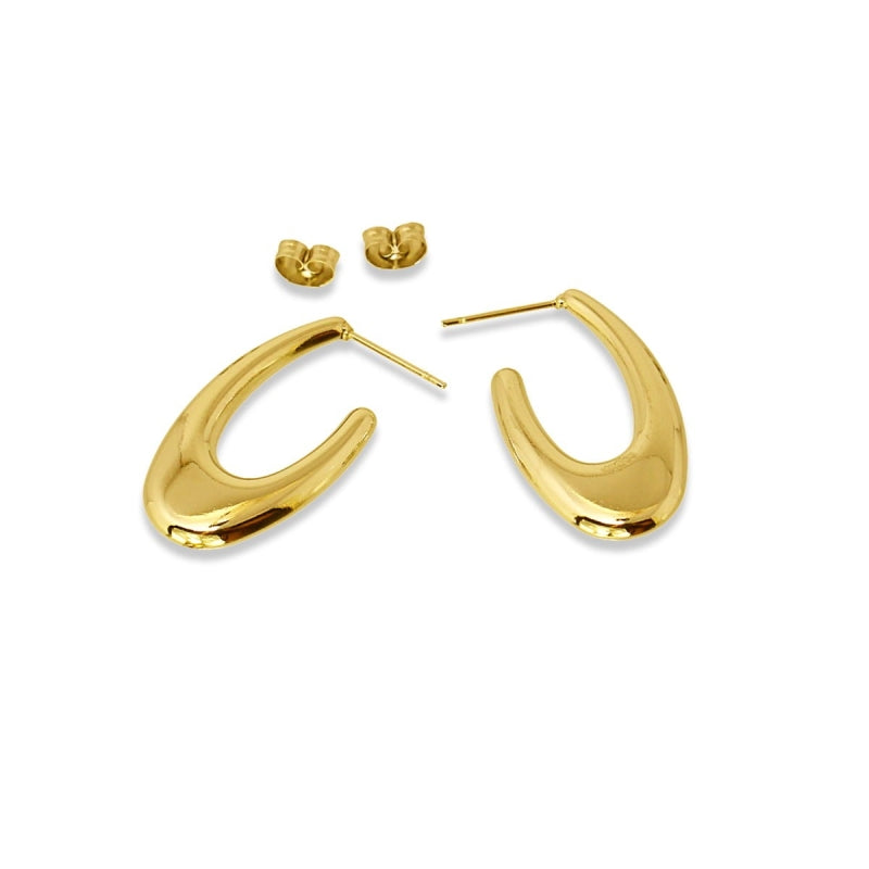 EARRING HOLLOW 30*17MM SPECIAL SHAPE