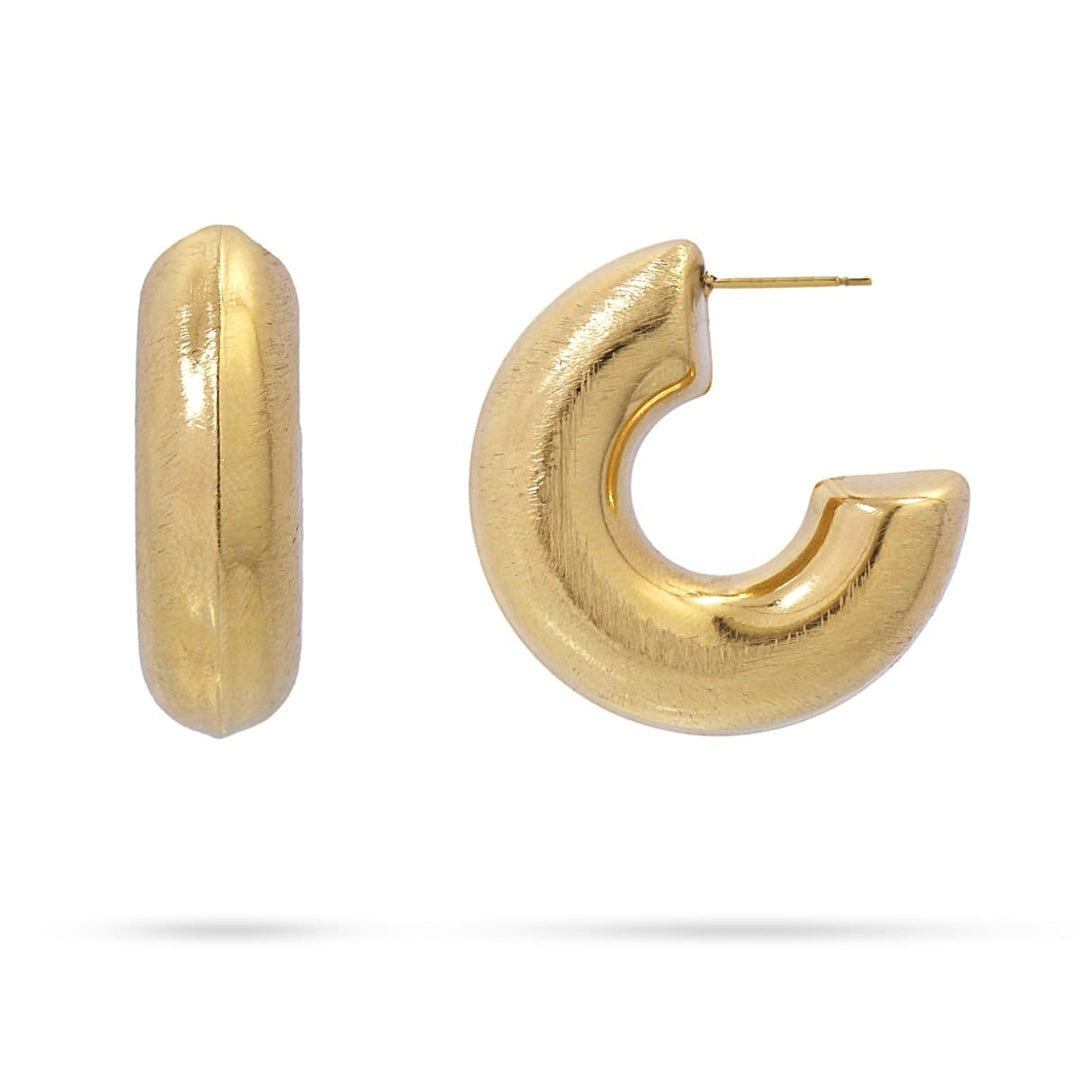 HOLLOW HOOP EARRING 23MM MODEL 4