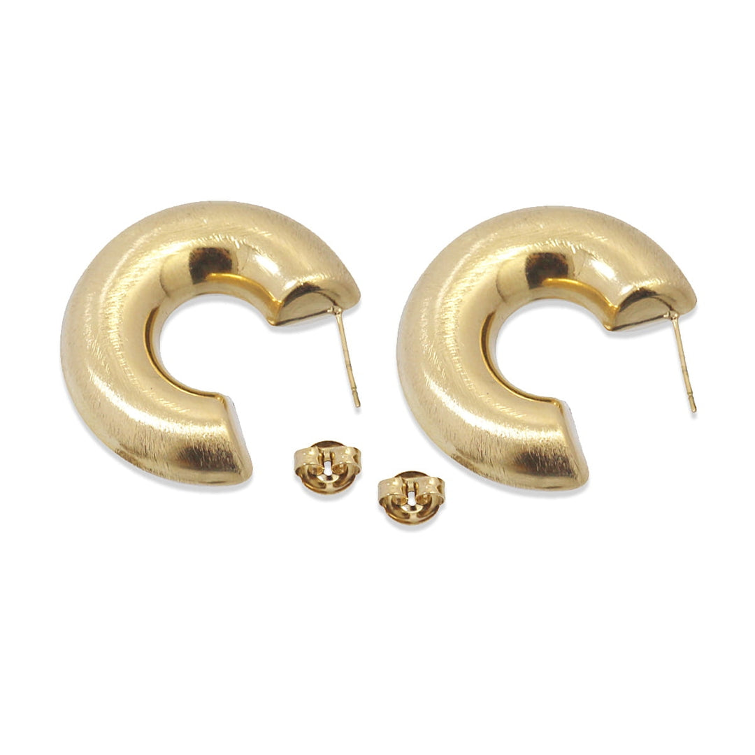 HOLLOW HOOP EARRING 23MM MODEL 4