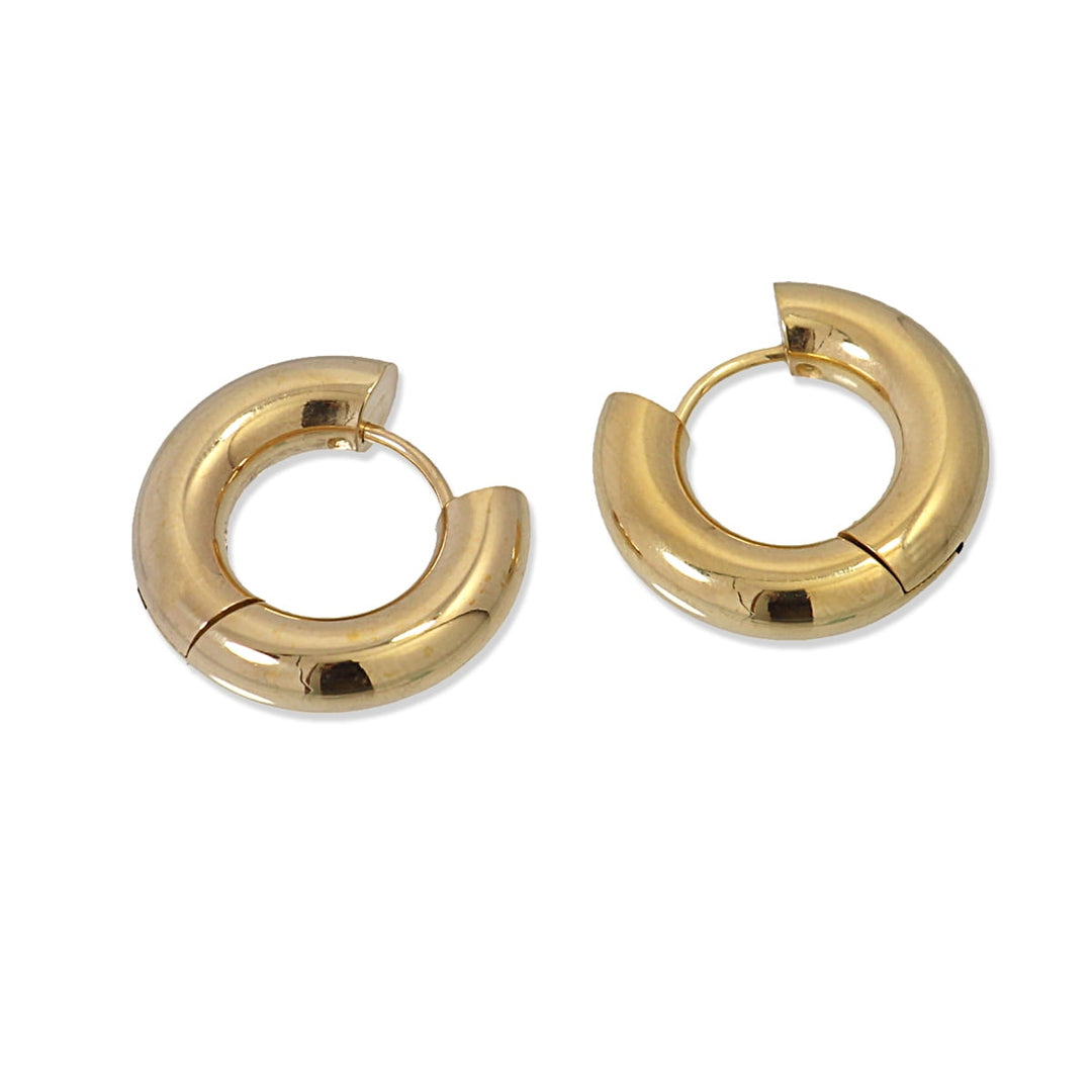 EARRING BASIC AROS ROUND 5X10MM SHINNY