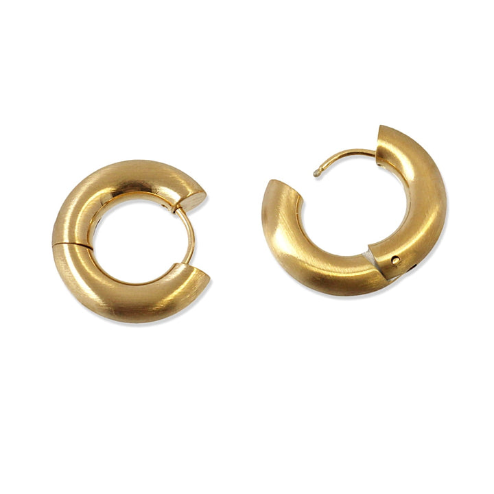 EARRING BASIC AROS ROUND 5X10MM MATTE