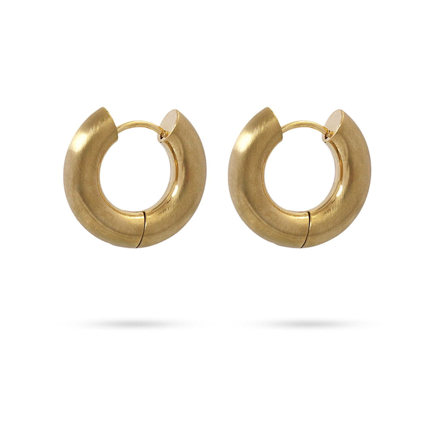 EARRING BASIC AROS ROUND 5X10MM MATTE