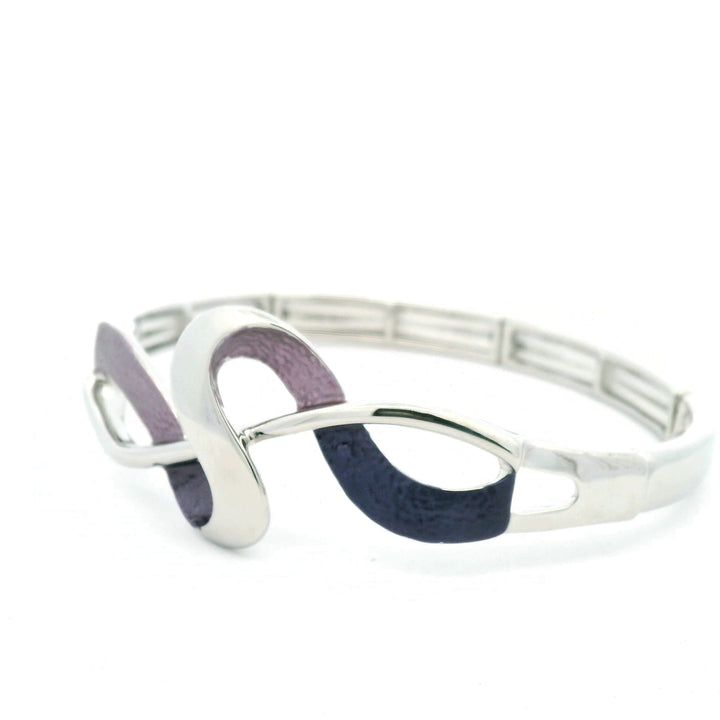 Ametista bracciale elastico nastro