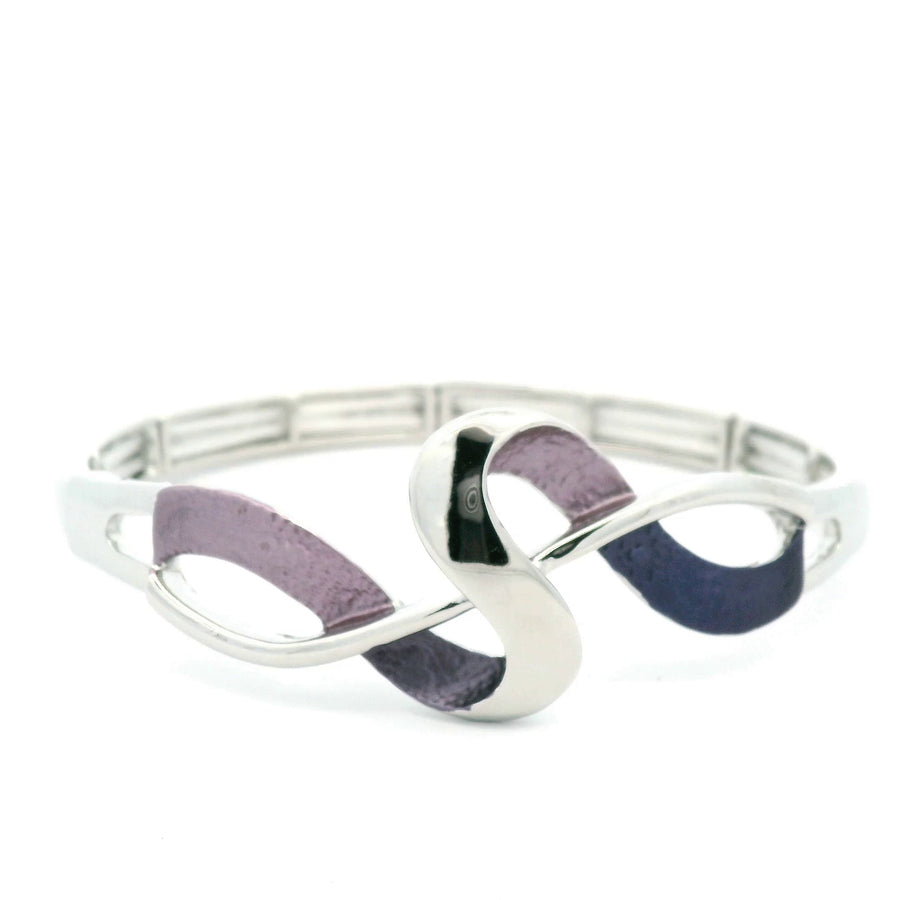 Ametista bracciale elastico nastro