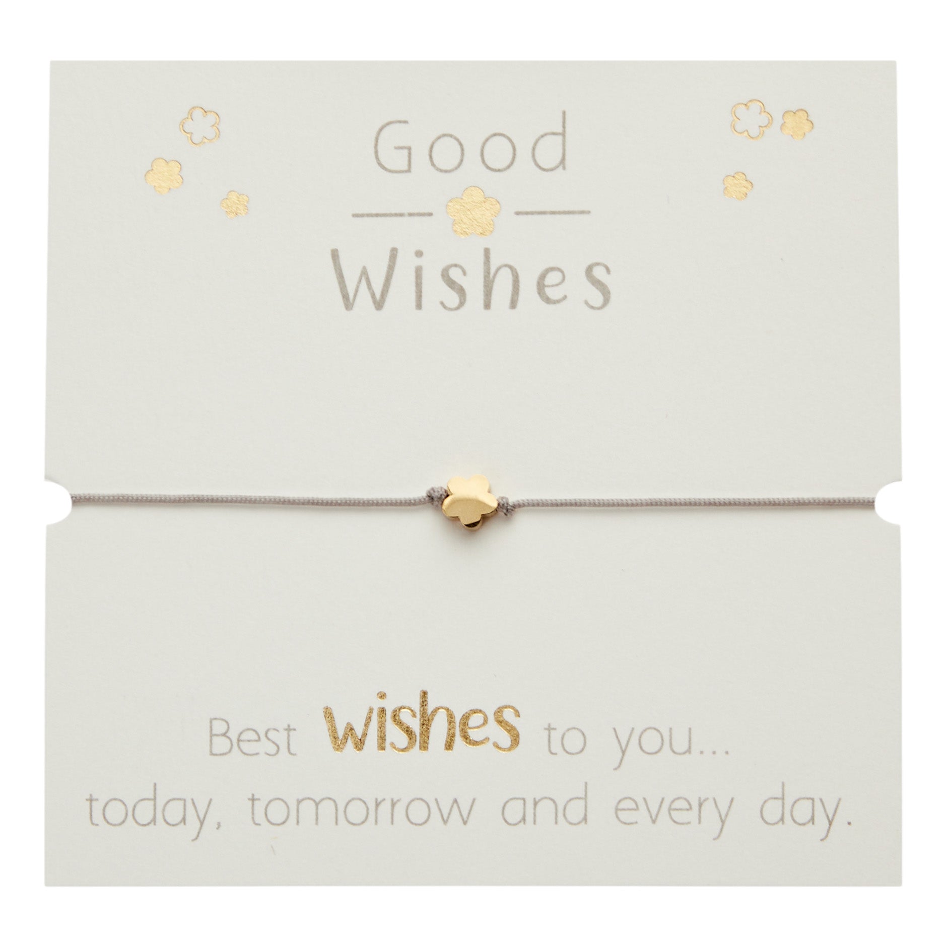 Armband - "Good Wishes" - vergoldet - Blüte