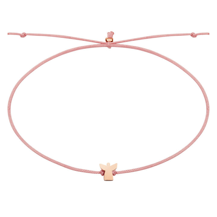 Armband - "Good Wishes" - rosévergoldet - Engel