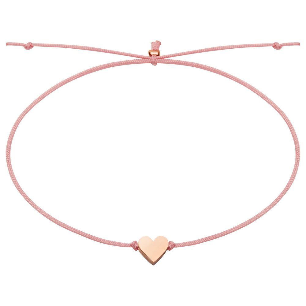 Armband - "Good Wishes" - rosévergoldet - Herz