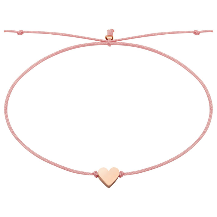 Armband - "Good Wishes" - rosévergoldet - Herz