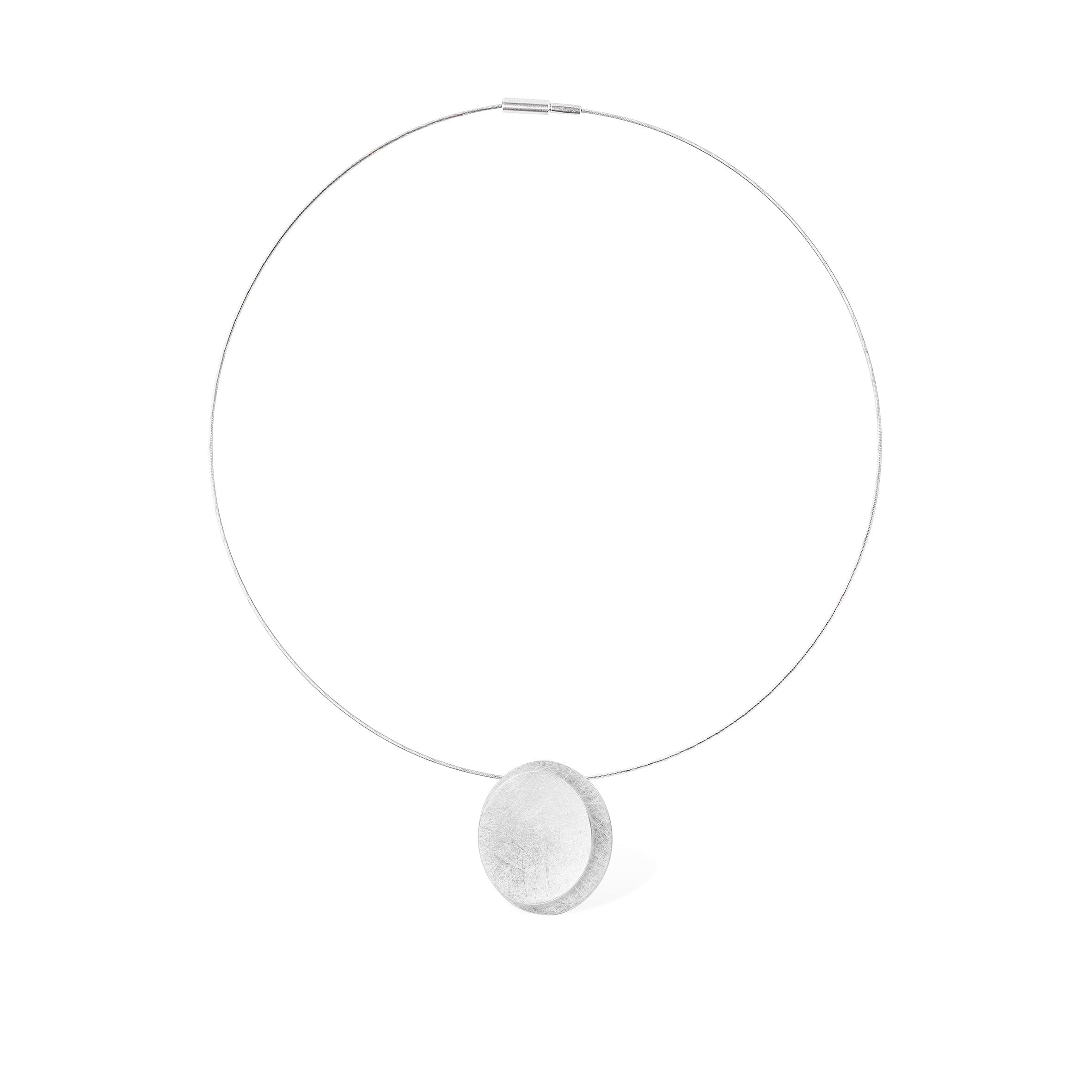 Silber Anhänger mit Edelstahl Collier