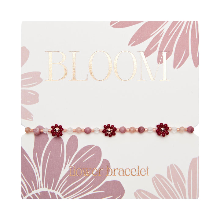 Armband - "Bloom" - Bordeaux