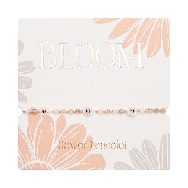 Armband - "Bloom" - Rosa-Grau