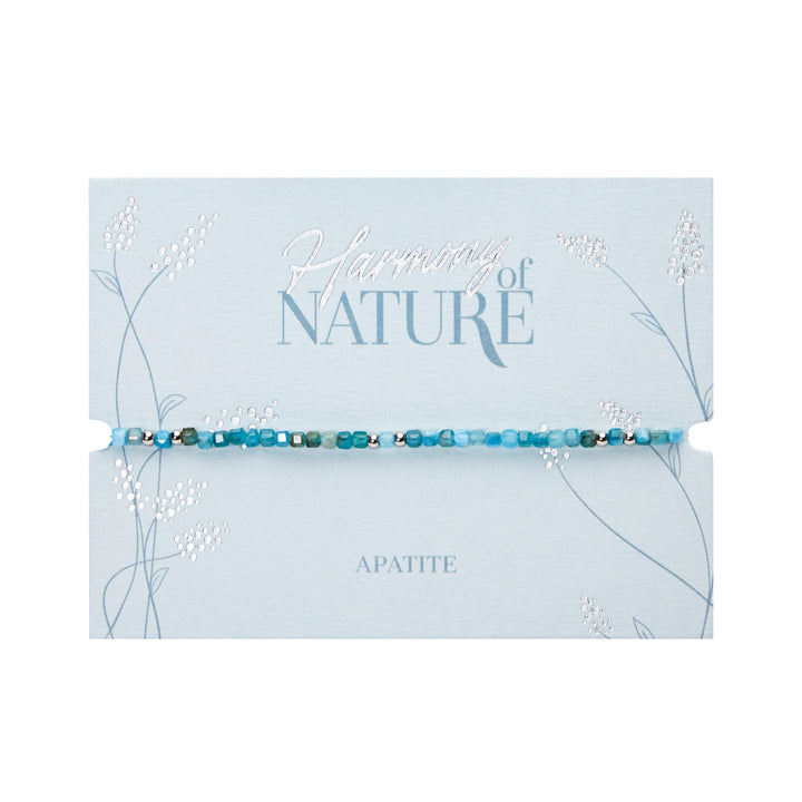 Armband - "Harmony of nature" - Apatit - Edelstahl