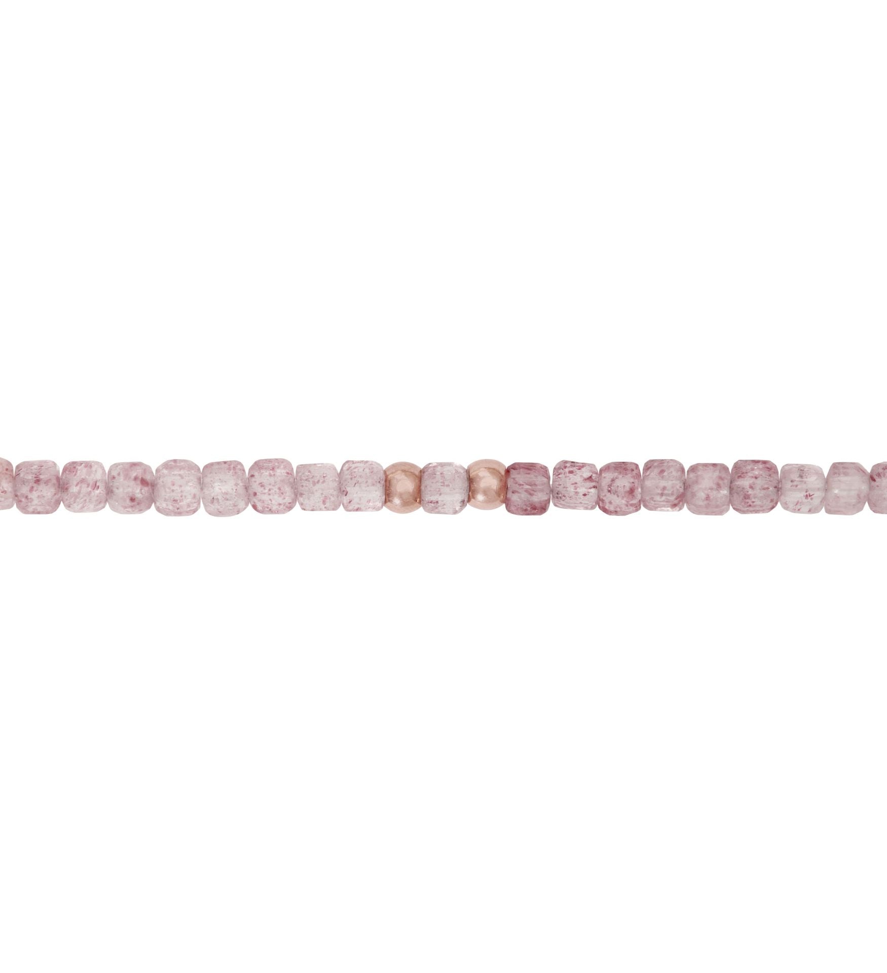 Armband - "Harmony of nature" - Erdbeerquarz - rosévergoldet