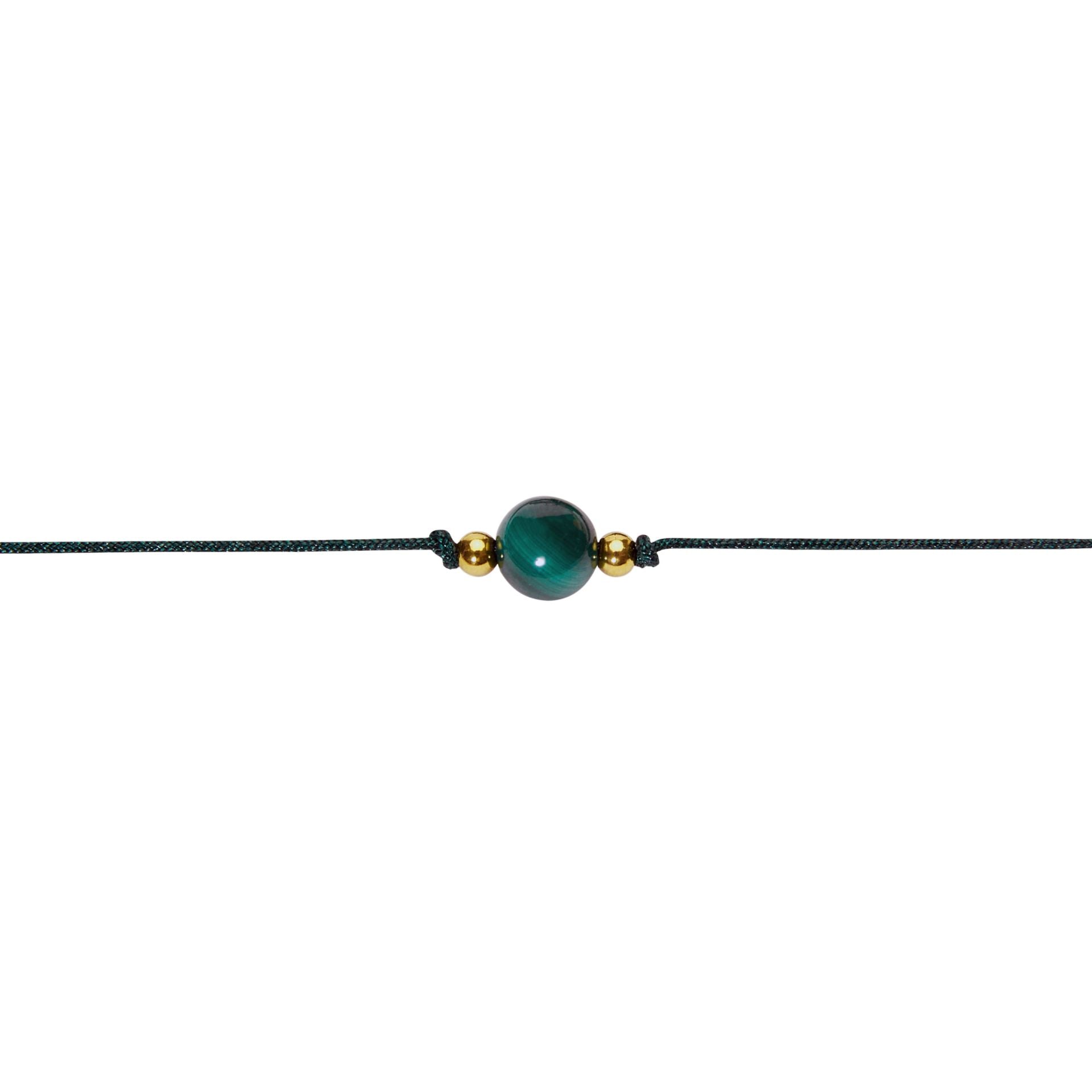 Armband - "Pure" - Malachit - vergoldet