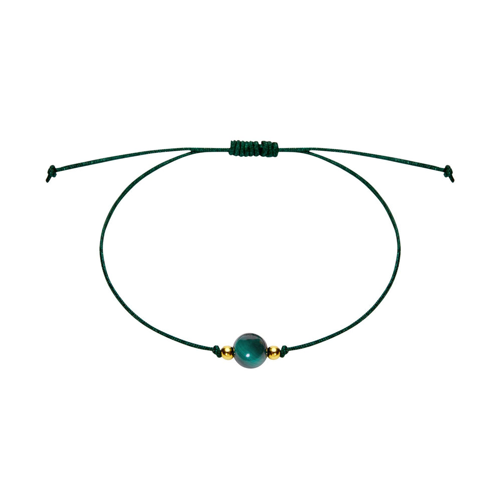 Armband - "Pure" - Malachit - vergoldet