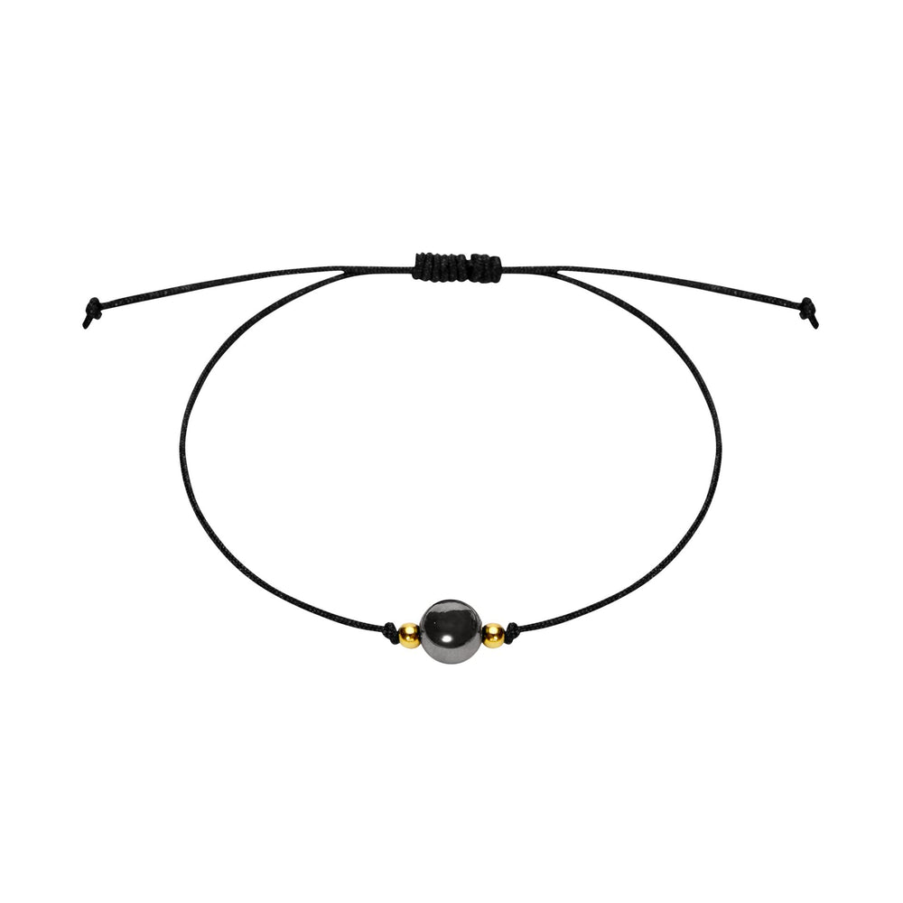 Armband - "Pure" - Hämatit - vergoldet