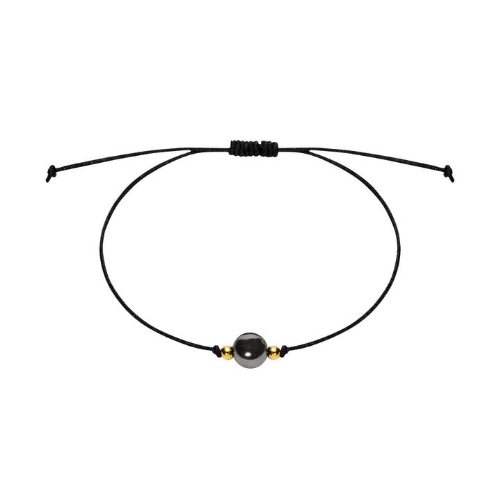 Armband - "Pure" - Hämatit - vergoldet