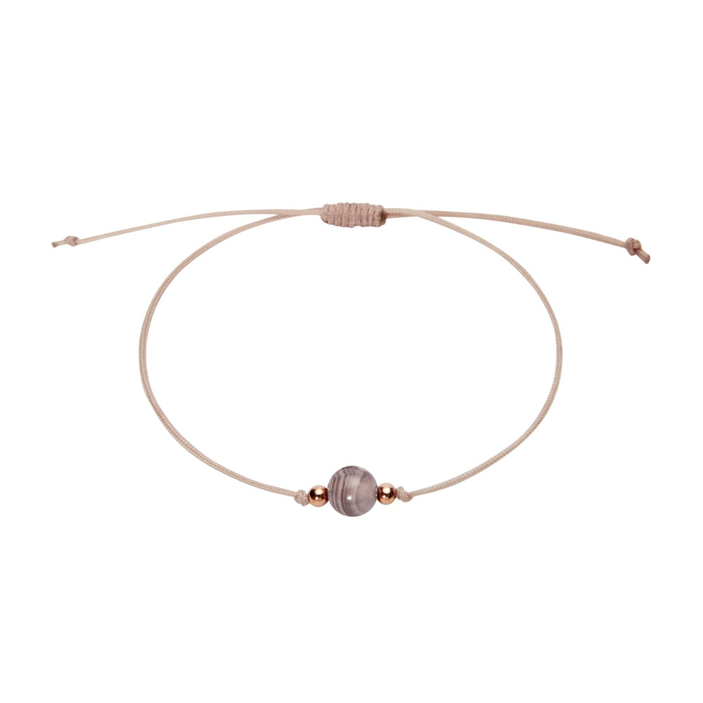 Armband - "Pure" - Botswana - Achat - rosévergoldet