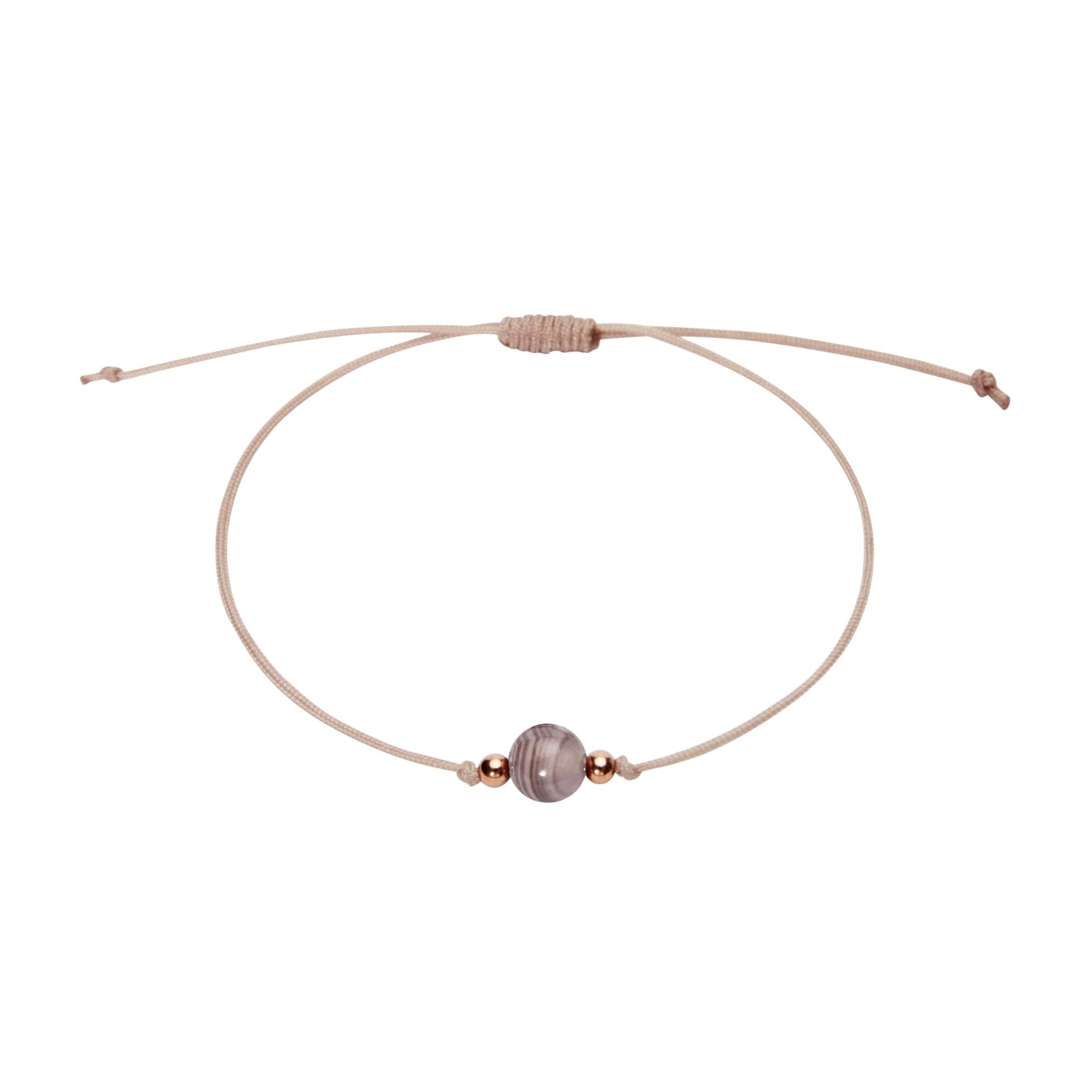 Armband - "Pure" - Botswana - Achat - rosévergoldet