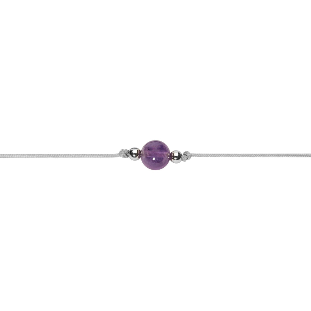 Armband - "Pure" - Amethyst - Edelstahl