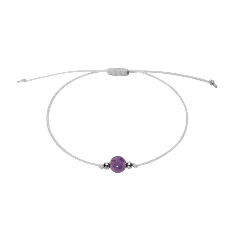 Armband - "Pure" - Amethyst - Edelstahl