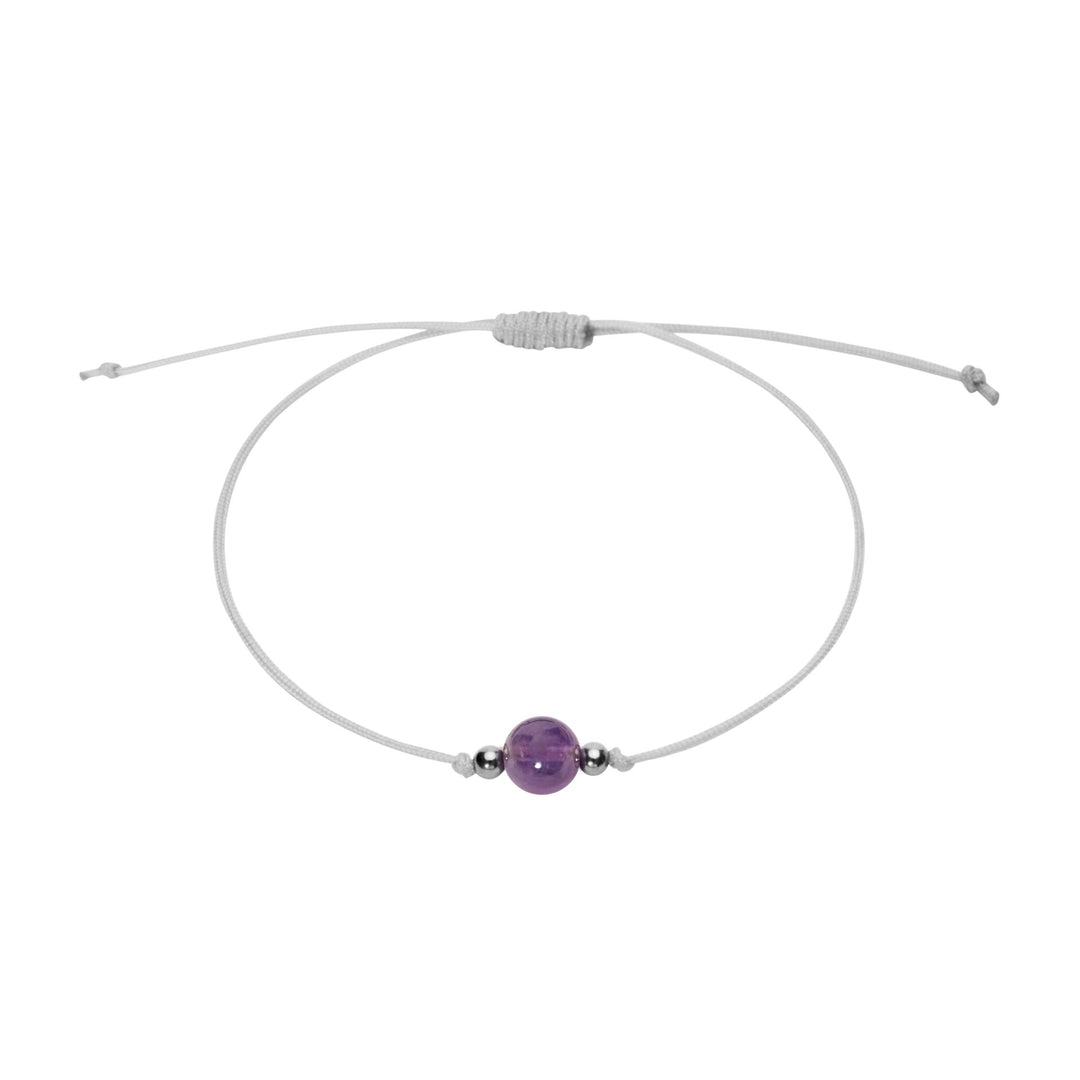 Armband - "Pure" - Amethyst - Edelstahl