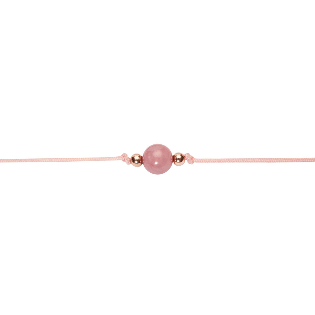 Armband - "Pure" - Thulit-Quarz - rosévergoldet