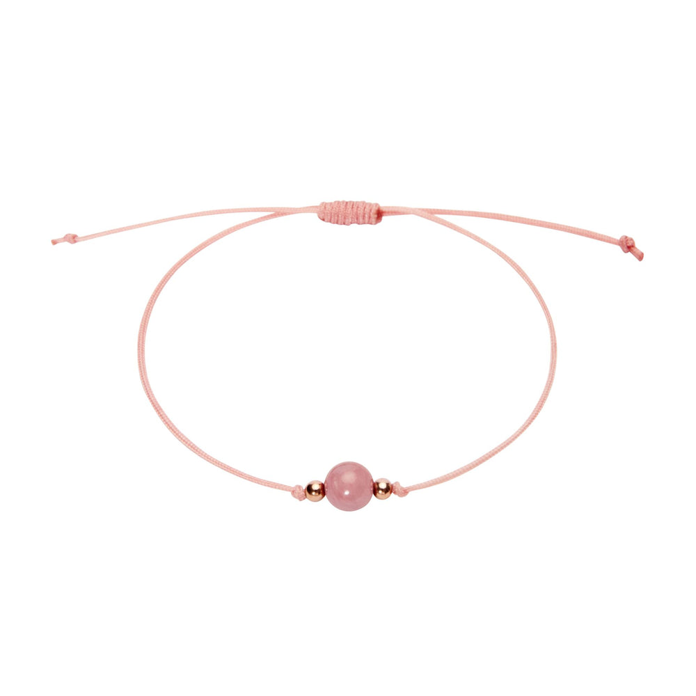 Armband - "Pure" - Thulit-Quarz - rosévergoldet