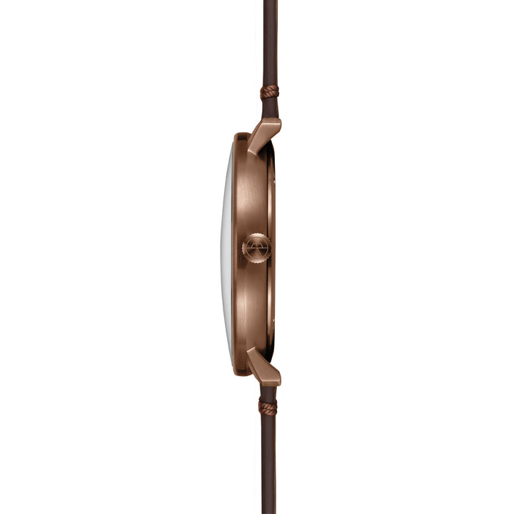 Hamburg Quarz/ dunkelblau bronze / Vintage Mokka - 42 mm Quarz