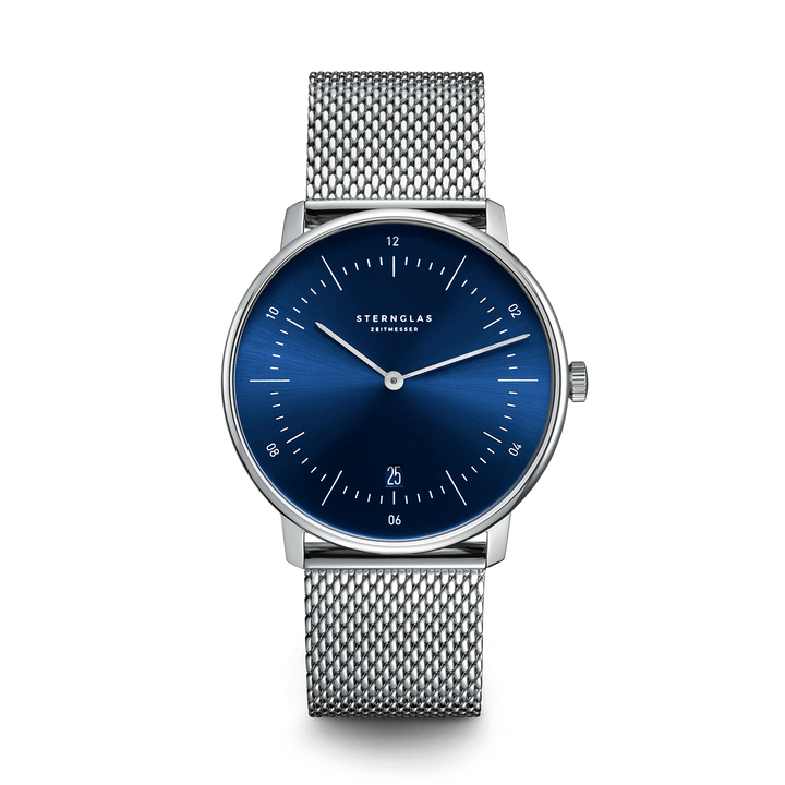 Naos türkis silber / Milanaise - 38 mm Quarz