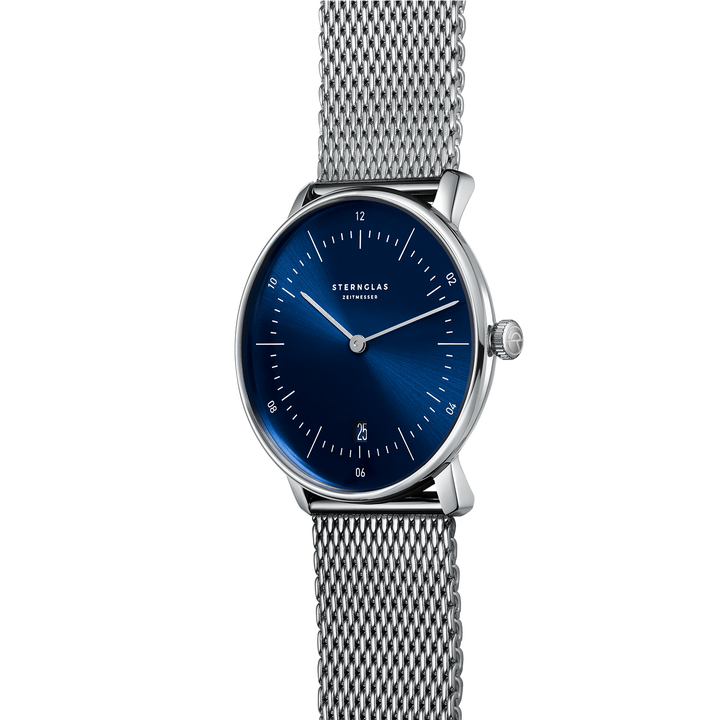Naos türkis silber / Milanaise - 38 mm Quarz