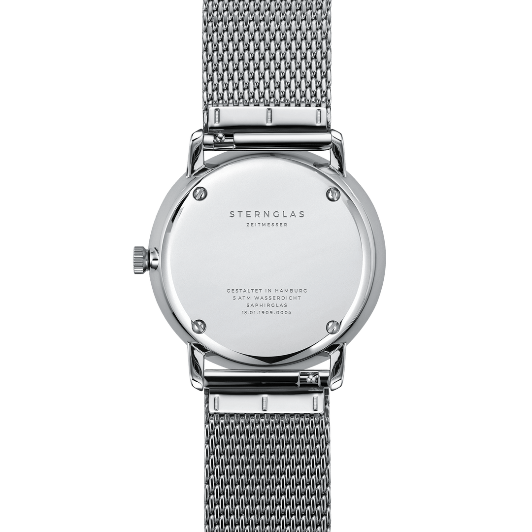 Naos türkis silber / Milanaise - 38 mm Quarz