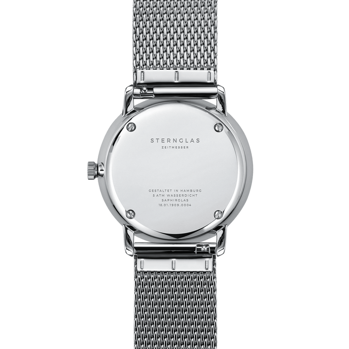 Naos türkis silber / Milanaise - 38 mm Quarz