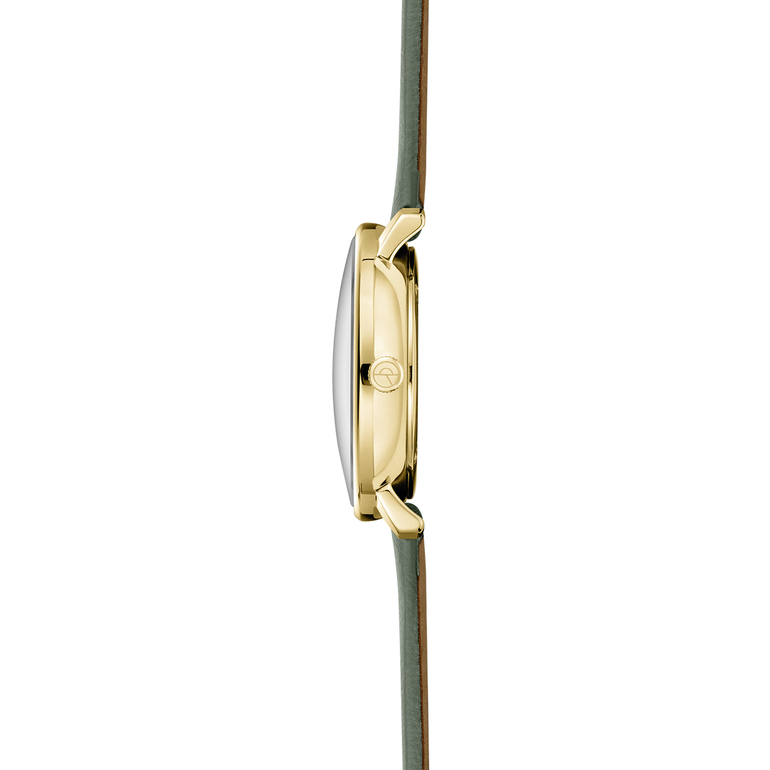Naos XS Flora salbei / Kalbslederband salbei - 33 mm Quarz