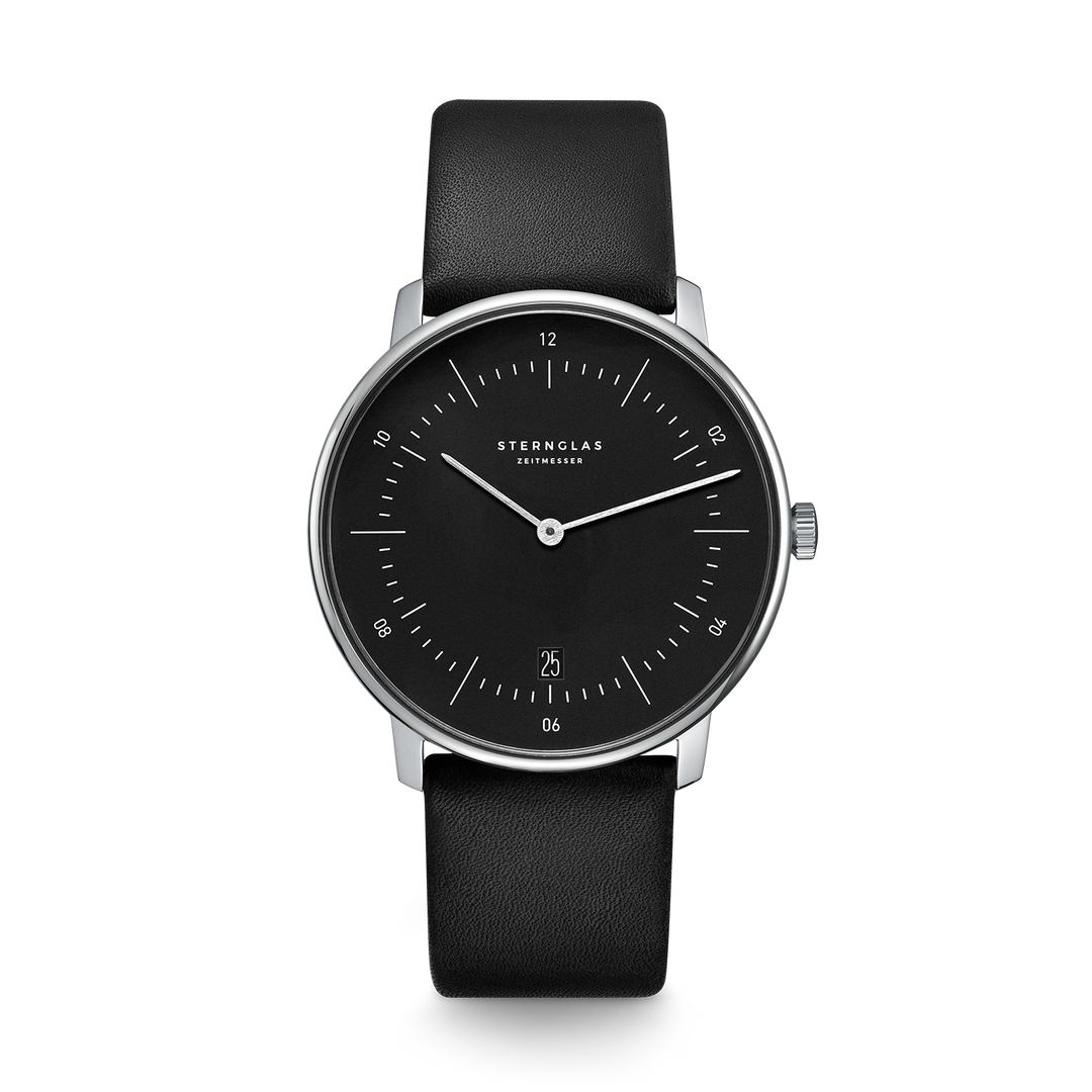 Naos schwarz silber / Premium schwarz - 38 mm  Quarz