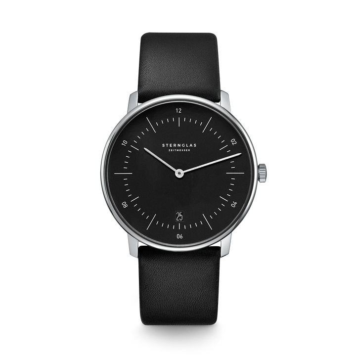 Naos schwarz silber / Premium schwarz - 38 mm  Quarz