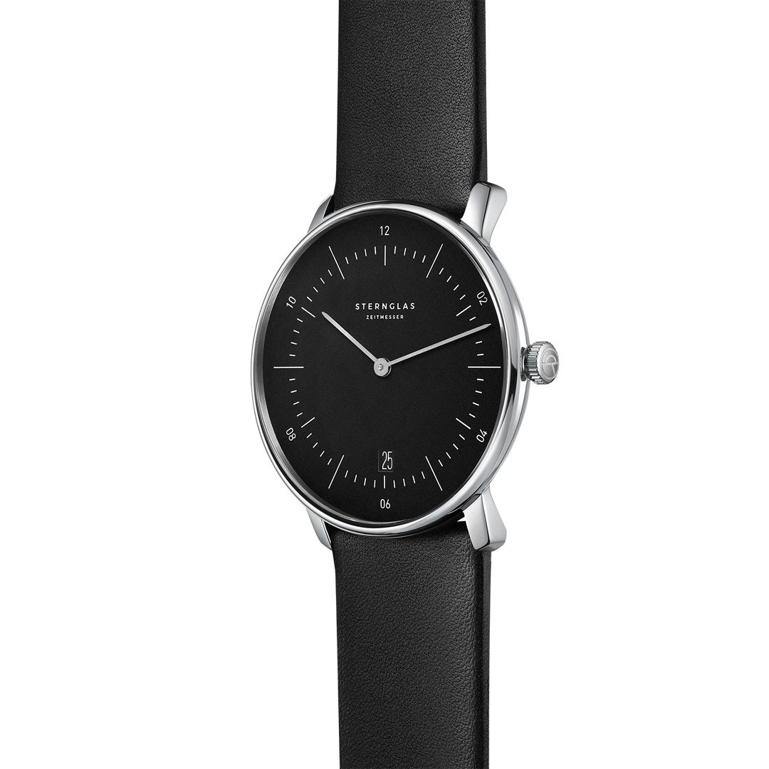Naos schwarz silber / Premium schwarz - 38 mm  Quarz