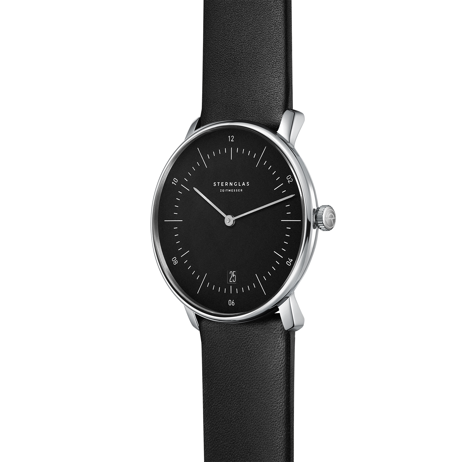Naos schwarz silber / Premium schwarz - 38 mm  Quarz