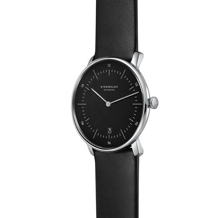 Naos schwarz silber / Premium schwarz - 38 mm  Quarz