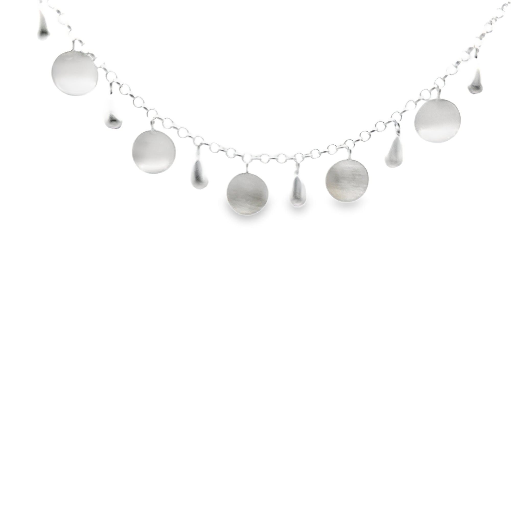 Collier Silber, matt