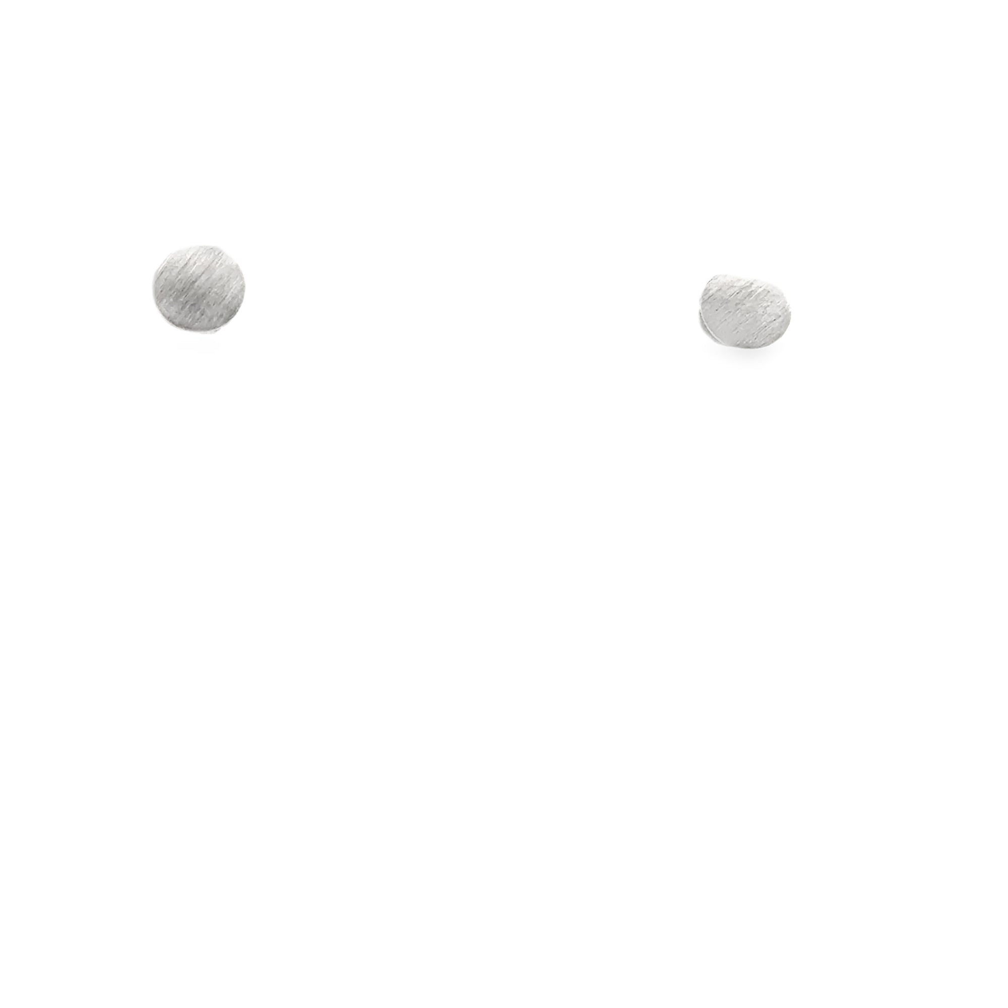 Silber Ohrstecker, matt