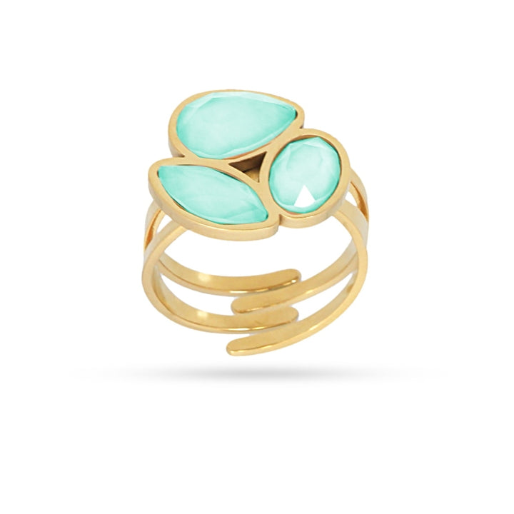 AQUA COLLECTION 3 PIECES CRISTAL RING