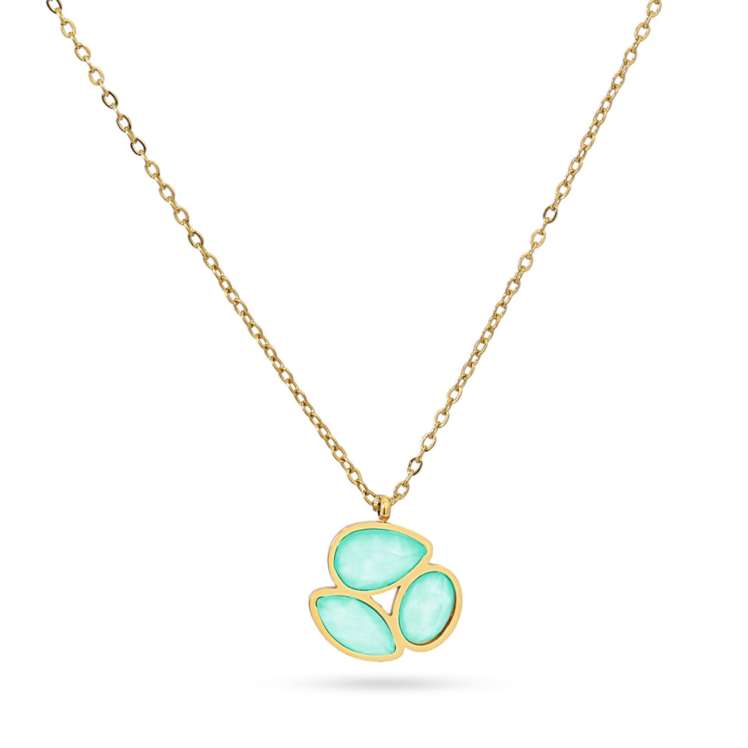 AQUA COLLECTION 3 PIECES CRISTAL NECKLACE