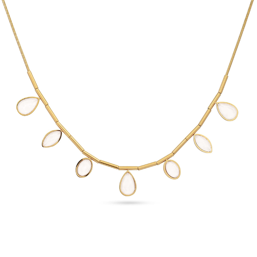 AQUA COLLECTION MULTI CRISTAL NECKLACE